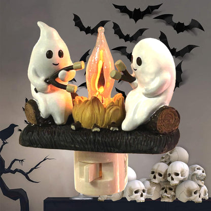 Halloween Geister Lagerfeuer Nachtlicht