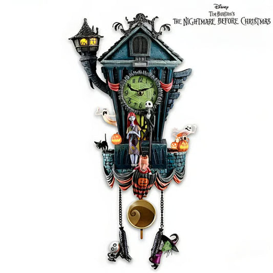 🎃Halloween-Wanduhr, Nightmare Before Christmas-Kuckucksuhr